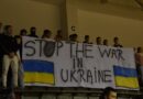 Banner în contextul războiului din Ucraina la meciul CSM Vaslui – HC Dobrogea Sud